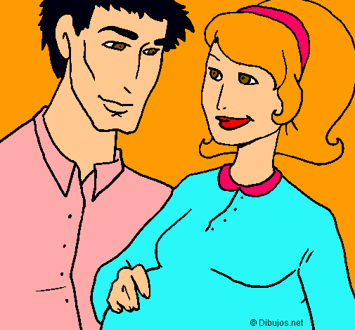 Dibujo Padre y madre pintado por albica