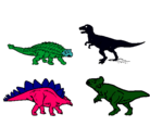 Dibujo Dinosaurios de tierra pintado por dannon