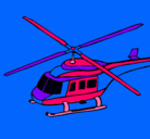 Dibujo Helicóptero  pintado por yisi