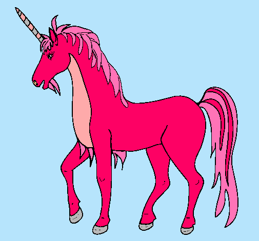 Dibujo Unicornio II pintado por leyrecheye