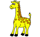 Dibujo Jirafa pintado por girafa 