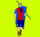Dibujo Soldado romano pintado por Geanpier