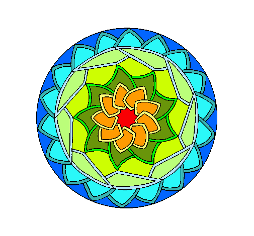 Dibujo Mandala 1 pintado por Valukukita