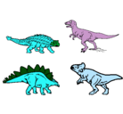 Dibujo Dinosaurios de tierra pintado por tadys