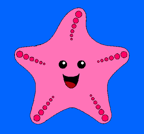 Dibujo Estrella de mar pintado por dalilas