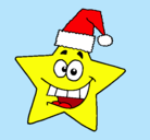Dibujo estrella de navidad pintado por Toad