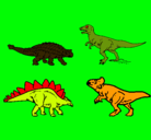 Dibujo Dinosaurios de tierra pintado por sauropodo