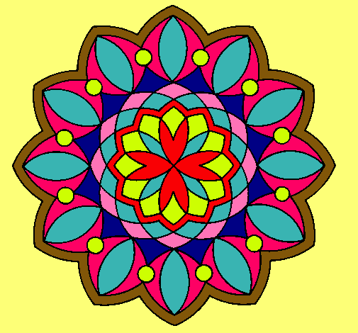 Dibujo Mandala 3 pintado por patto