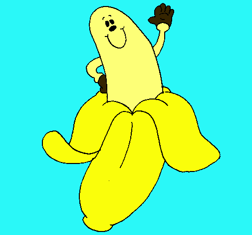 Dibujo Banana pintado por VALERIS