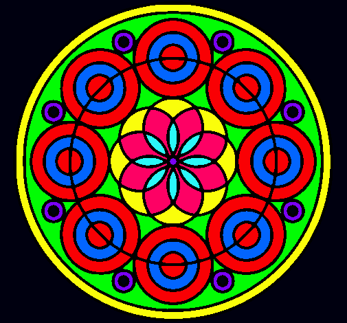 Dibujo Mandala 35 pintado por MARIA1234