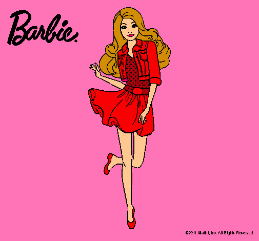 Dibujo Barbie informal pintado por monyyyyy