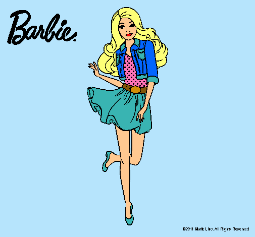 Dibujo Barbie informal pintado por Lasmitica