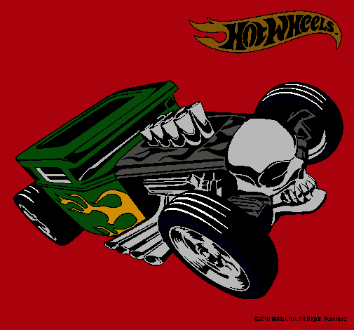 Dibujo Hot Wheels 8 pintado por stiven