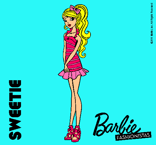Dibujo Barbie Fashionista 6 pintado por Yoovi