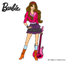 Dibujo Barbie rockera pintado por violeta-lope