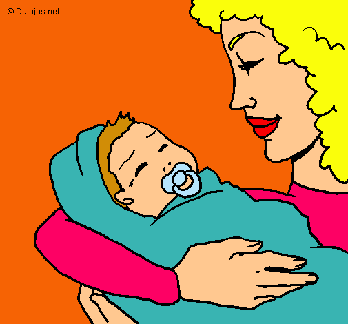 Dibujo Madre con su bebe II pintado por Negogar