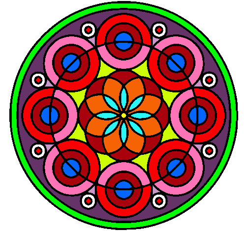 Dibujo Mandala 35 pintado por apry