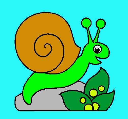 Dibujo Caracol pintado por patry1234