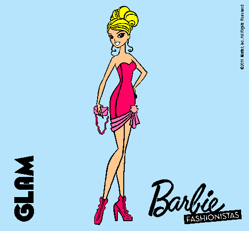 Dibujo Barbie Fashionista 5 pintado por princesisa