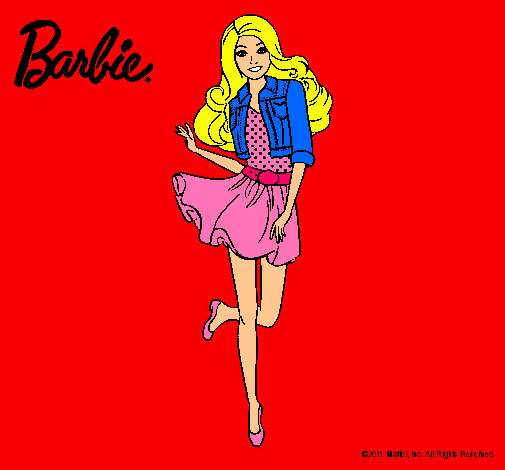 Dibujo Barbie informal pintado por Yoovi
