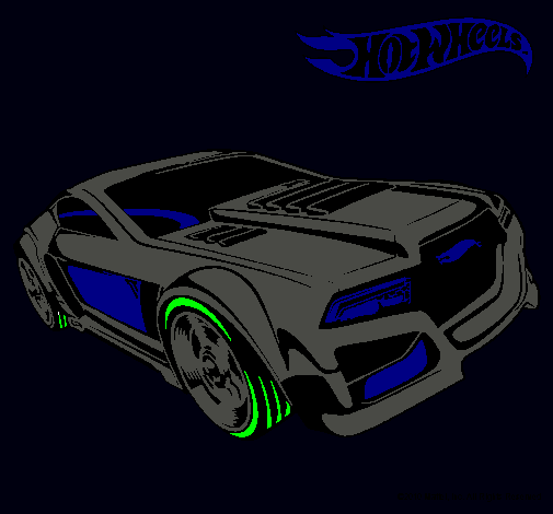 Dibujo Hot Wheels 5 pintado por CABANO