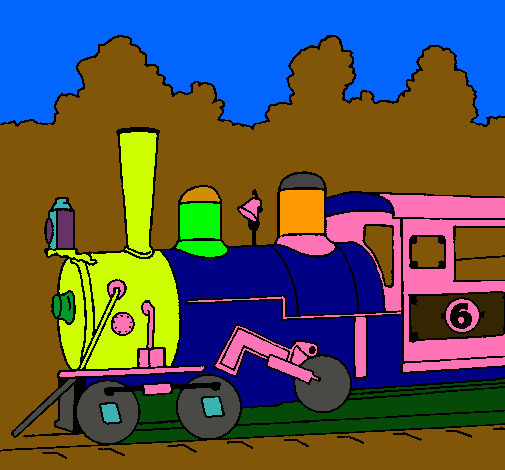 Dibujo Locomotora pintado por grasulec