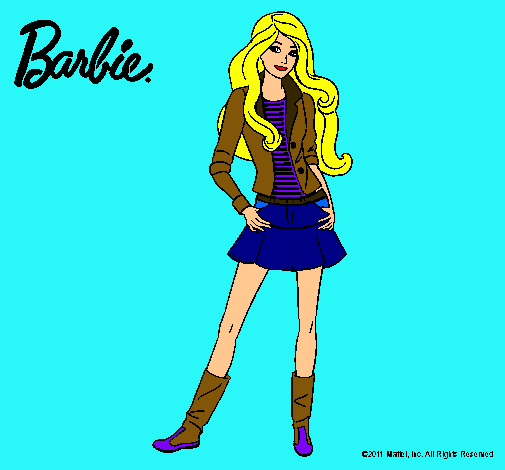 Dibujo Barbie juvenil pintado por CarmenTQ