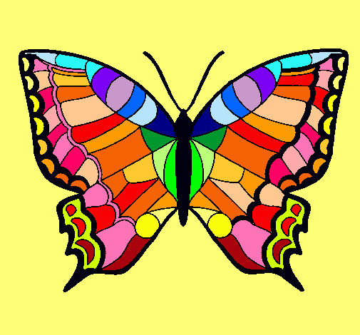 Dibujo Mariposa pintado por brochagorda