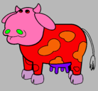Dibujo Vaca pensativa pintado por david-avil