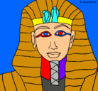 Dibujo Tutankamon pintado por yobani