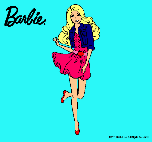 Dibujo Barbie informal pintado por princesisa