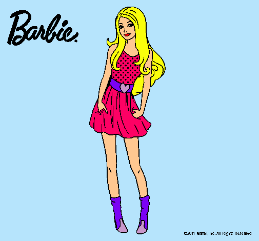 Dibujo Barbie veraniega pintado por Negogar