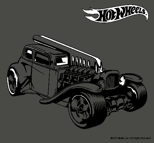 Dibujo Hot Wheels 6 pintado por mihai