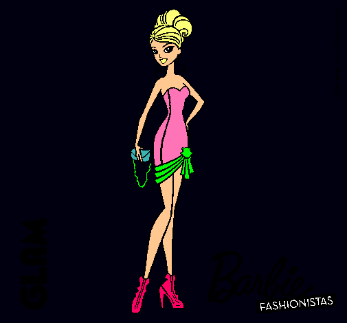 Dibujo Barbie Fashionista 5 pintado por alejadri