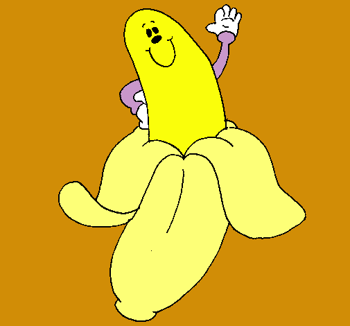 Dibujo Banana pintado por jmlozano09