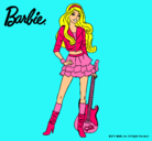 Dibujo Barbie rockera pintado por Yoovi