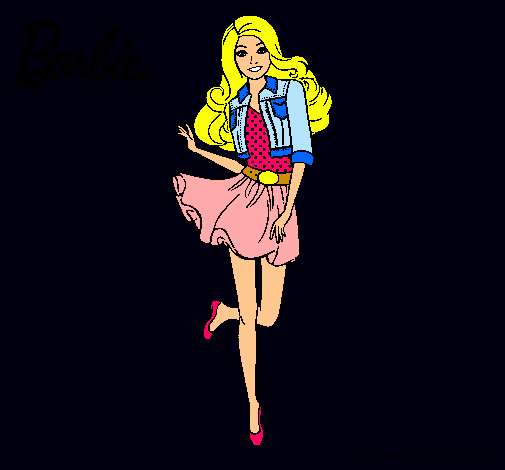 Dibujo Barbie informal pintado por patry1234