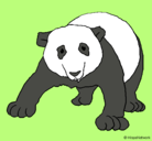 Dibujo Oso panda pintado por lolonas789