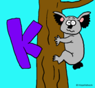 Dibujo Koala pintado por gabyyyyyyy