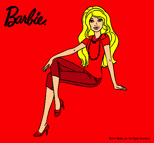 Dibujo Barbie moderna pintado por esrefy