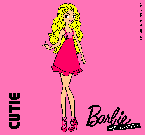 Dibujo Barbie Fashionista 3 pintado por Yoovi