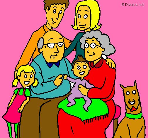 Dibujo Familia pintado por sarablack