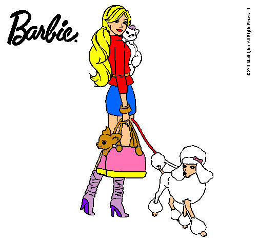 Dibujo Barbie elegante pintado por aymes