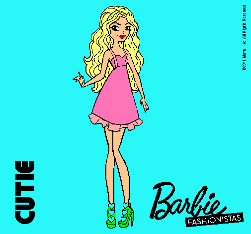 Dibujo Barbie Fashionista 3 pintado por estelaso