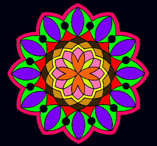 Dibujo Mandala 20 pintado por Laida