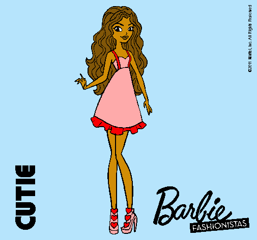 Dibujo Barbie Fashionista 3 pintado por Lasmitica