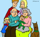 Dibujo Familia pintado por kika345
