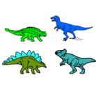 Dibujo Dinosaurios de tierra pintado por chicharito