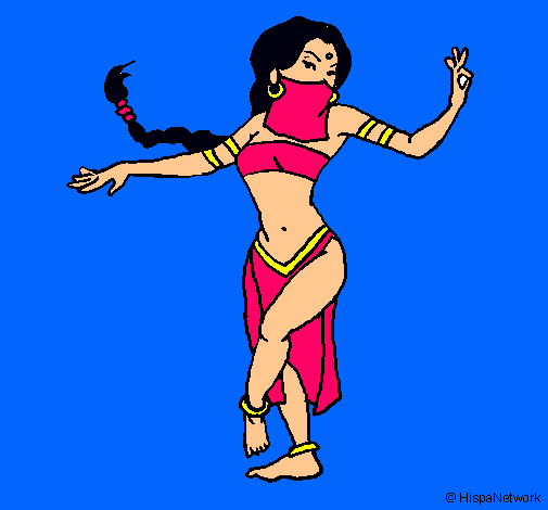 Dibujo Princesa mora bailando pintado por Negogar
