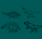 Dibujo Dinosaurios de tierra pintado por chucho